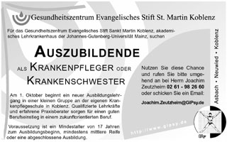 Evangelisches Stift-Anzeige